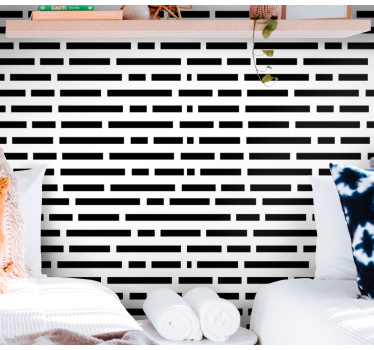 Vaakasuora verkko vaakaraita tapetti - Tenstickers
