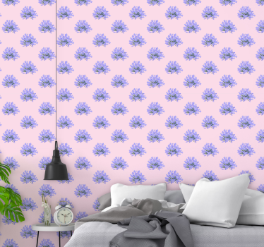 Violetit kukat luonnon tapetti - Tenstickers